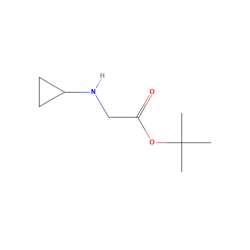tert-butyl 2-(cyclopropylamino)acetate (CAS: 78773-38-3) - Chemical Structure and Molecular Formula 