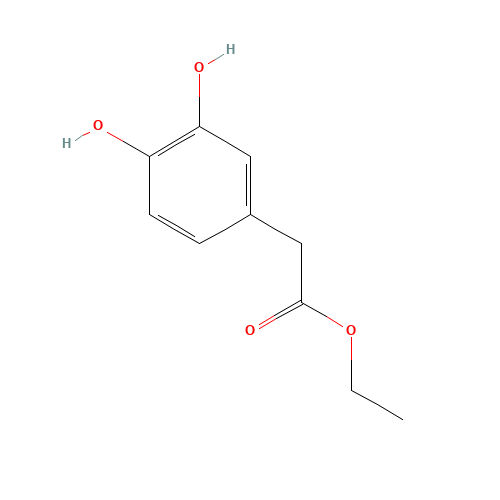 ethyl 2-(3,4-dihydroxyphenyl)acetate (CAS: 83112-21-4) - Chemical Structure and Molecular Formula 