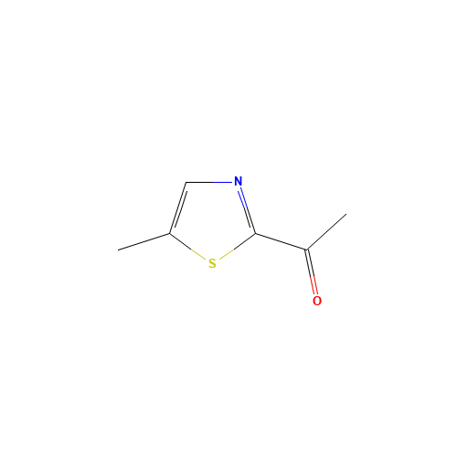 1-(5-methyl-1,3-thiazol-2-yl)ethanone (CAS: 59303-17-2) - Chemical Structure and Molecular Formula 