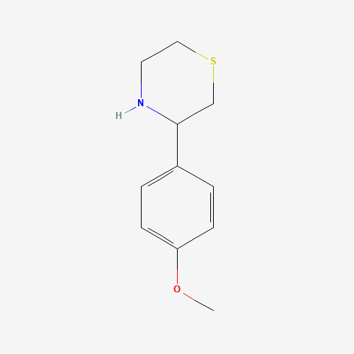3-(4-methoxyphenyl)thiomorpholine (CAS: 887344-27-6) - Chemical Structure and Molecular Formula 