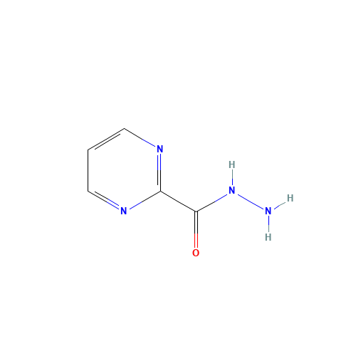 pyrimidine-2-carbohydrazide (CAS: 87362-28-5) - Chemical Structure and Molecular Formula 