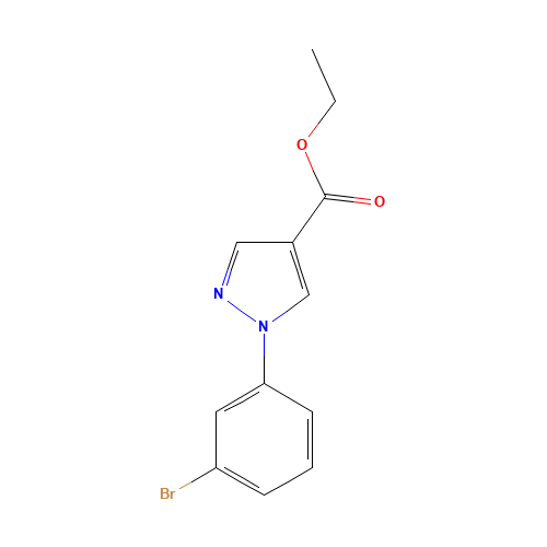 ethyl 1-(3-bromophenyl)pyrazole-4-carboxylate (CAS: 784142-89-8) - Related Chemical Product
