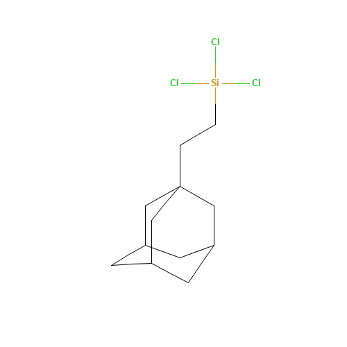 2-(1-adamantyl)ethyl-trichlorosilane (CAS: 37843-11-1) - Chemical Structure and Molecular Formula 