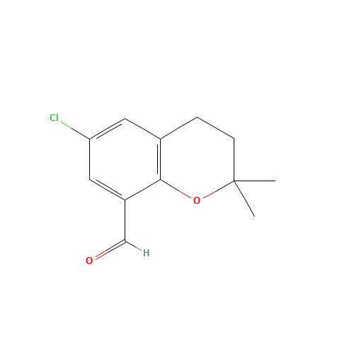 6-chloro-2,2-dimethyl-3,4-dihydrochromene-8-carbaldehyde (CAS: 1350761-48-6) - Related Chemical Product