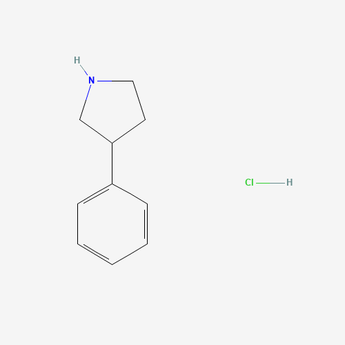 3-phenylpyrrolidine;hydrochloride (CAS: 857281-02-8) - Chemical Structure and Molecular Formula 