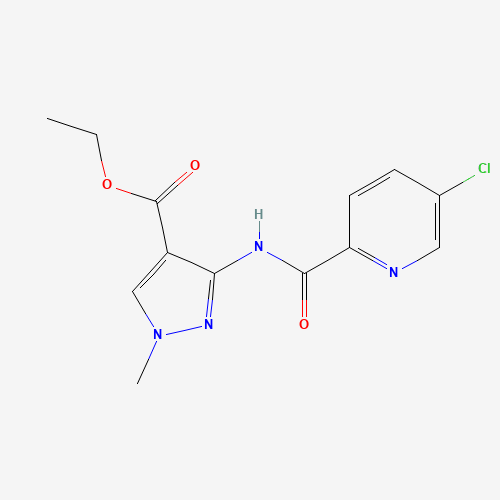 ethyl 3-[(5-chloropyridine-2-carbonyl)amino]-1-methylpyrazole-4-carboxylate (CAS: 929214-85-7) - Related Chemical Product