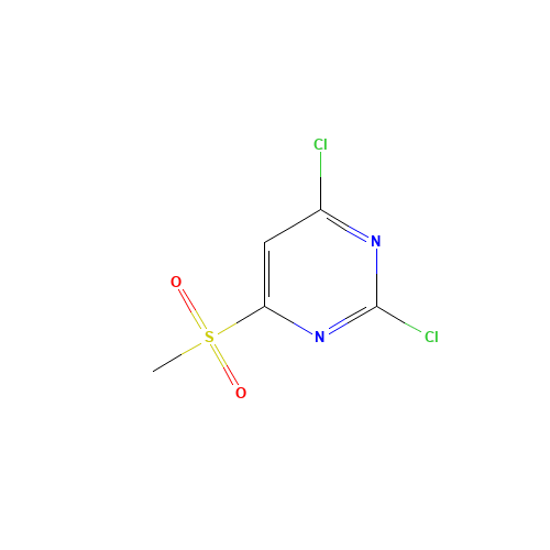 2,4-dichloro-6-methylsulfonylpyrimidine (CAS: 1048389-45-2) - Chemical Structure and Molecular Formula 