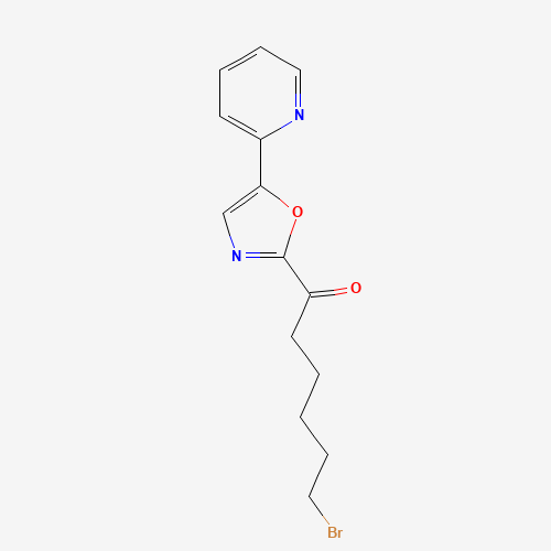6-bromo-1-(5-pyridin-2-yl-1,3-oxazol-2-yl)hexan-1-one (CAS: 945414-40-4) - Related Chemical Product