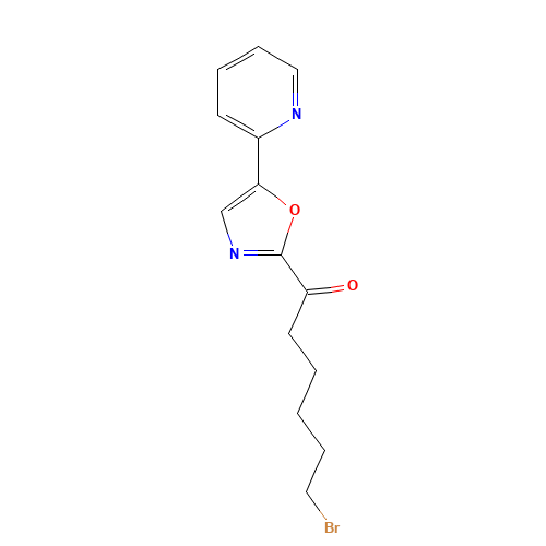 6-bromo-1-(5-pyridin-2-yl-1,3-oxazol-2-yl)hexan-1-one (CAS: 945414-40-4) - Related Chemical Product