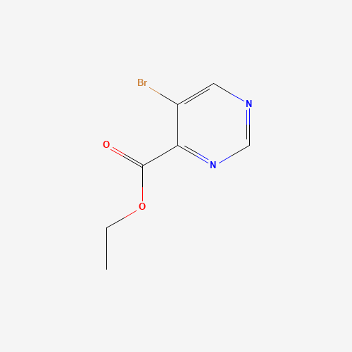 ethyl 5-bromopyrimidine-4-carboxylate (CAS: 64224-59-5) - Chemical Structure and Molecular Formula 