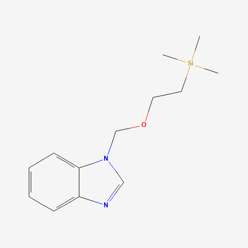 2-(benzimidazol-1-ylmethoxy)ethyl-trimethylsilane (CAS: 101226-37-3) - Chemical Structure and Molecular Formula 