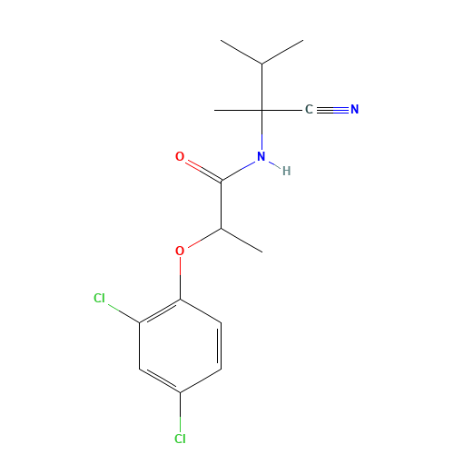 N-(2-cyano-3-methylbutan-2-yl)-2-(2,4-dichlorophenoxy)propanamide (CAS: 115852-48-7) - Related Chemical Product