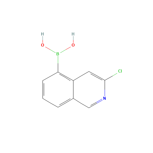 (3-chloroisoquinolin-5-yl)boronic acid (CAS: 1429665-44-0) - Chemical Structure and Molecular Formula 