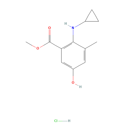 methyl 2-(cyclopropylamino)-5-hydroxy-3-methylbenzoate;hydrochloride (CAS: 1428870-90-9) - Related Chemical Product