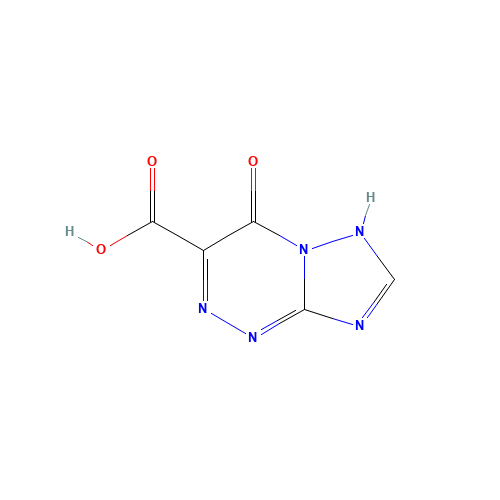 4-oxo-6H-[1,2,4]triazolo[5,1-c][1,2,4]triazine-3-carboxylic acid (CAS: 57351-60-7) - Chemical Structure and Molecular Formula 