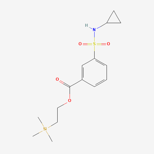 2-trimethylsilylethyl 3-(cyclopropylsulfamoyl)benzoate (CAS: 1346136-21-7) - Chemical Structure and Molecular Formula 