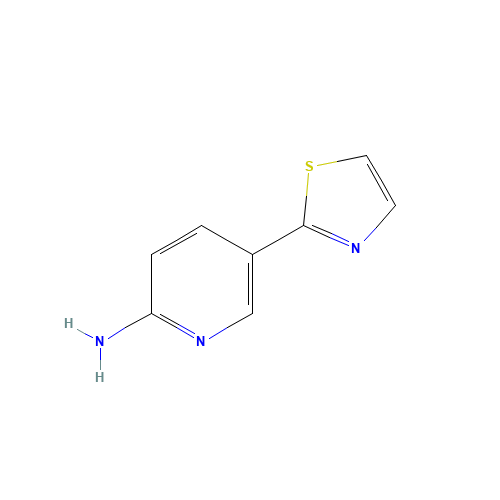 5-(1,3-thiazol-2-yl)pyridin-2-amine (CAS: 1177269-11-2) - Chemical Structure and Molecular Formula 