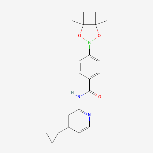 N-(4-cyclopropylpyridin-2-yl)-4-(4,4,5,5-tetramethyl-1,3,2-dioxaborolan-2-yl)benzamide (CAS: 1419221-44-5) - Related Chemical Product