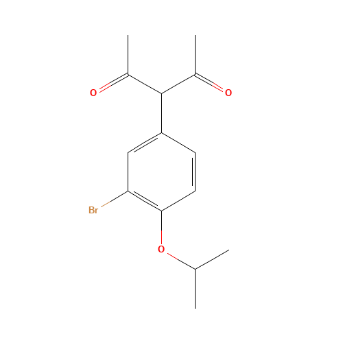 3-(3-bromo-4-propan-2-yloxyphenyl)pentane-2,4-dione (CAS: 220982-77-4) - Related Chemical Product