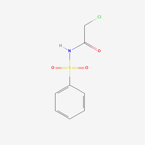 N-(benzenesulfonyl)-2-chloroacetamide (CAS: 17811-63-1) - Chemical Structure and Molecular Formula 