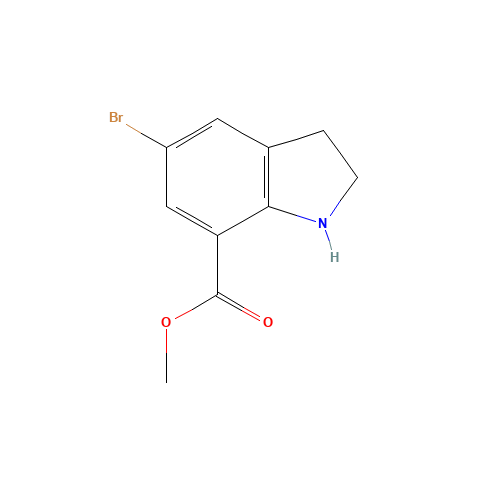 methyl 5-bromo-2,3-dihydro-1H-indole-7-carboxylate (CAS: 860624-88-0) - Related Chemical Product