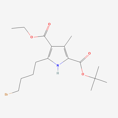 2-O-tert-butyl 4-O-ethyl 5-(4-bromobutyl)-3-methyl-1H-pyrrole-2,4-dicarboxylate (CAS: 1082990-51-9) - Related Chemical Product