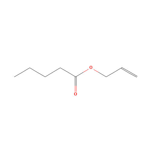 prop-2-enyl pentanoate (CAS: 6321-45-5) - Chemical Structure and Molecular Formula 