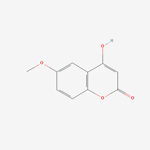 4-hydroxy-6-methoxychromen-2-one (CAS: 13252-84-1) - Chemical Structure and Molecular Formula 