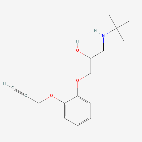 1-(tert-butylamino)-3-(2-prop-2-ynoxyphenoxy)propan-2-ol (CAS: 47082-97-3) - Related Chemical Product
