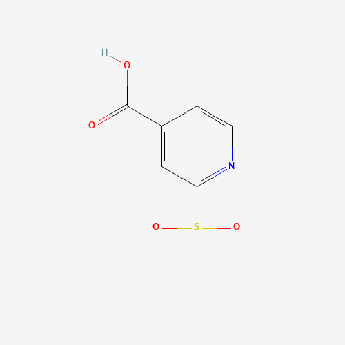 2-methylsulfonylpyridine-4-carboxylic acid (CAS: 1186663-27-3) - Chemical Structure and Molecular Formula 