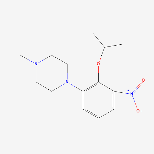 1-methyl-4-(3-nitro-2-propan-2-yloxyphenyl)piperazine (CAS: 1462951-09-2) - Related Chemical Product