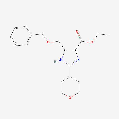 ethyl 2-(oxan-4-yl)-5-(phenylmethoxymethyl)-1H-imidazole-4-carboxylate (CAS: 1245649-48-2) - Related Chemical Product