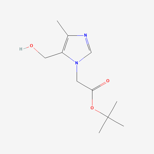 tert-butyl 2-[5-(hydroxymethyl)-4-methylimidazol-1-yl]acetate (CAS: 214153-44-3) - Chemical Structure and Molecular Formula 