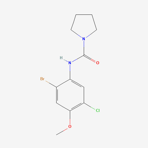 N-(2-bromo-5-chloro-4-methoxyphenyl)pyrrolidine-1-carboxamide (CAS: 685536-72-5) - Related Chemical Product