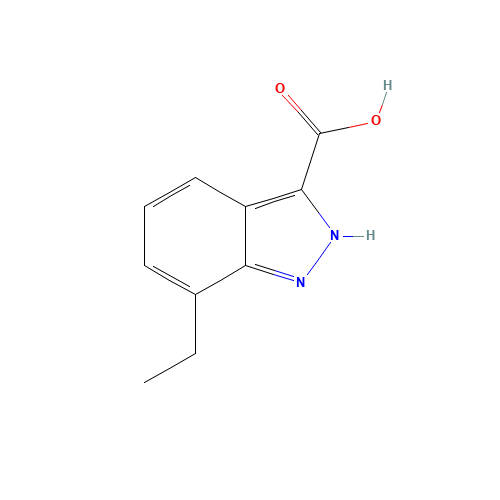 7-ethyl-2H-indazole-3-carboxylic acid (CAS: 1131604-75-5) - Chemical Structure and Molecular Formula 