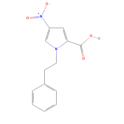 4-nitro-1-(2-phenylethyl)pyrrole-2-carboxylic acid (CAS: 69624-08-4) - Related Chemical Product