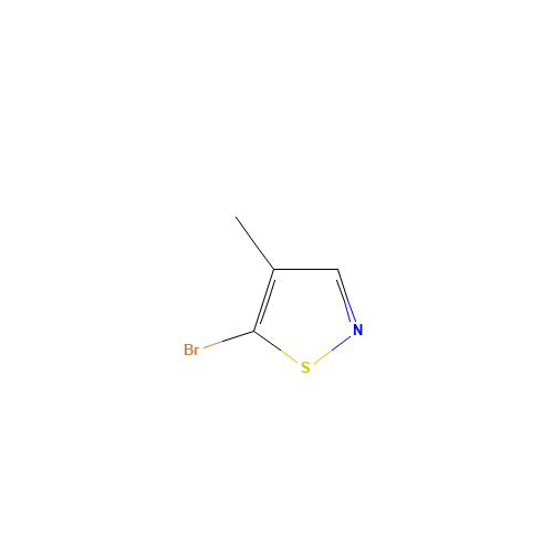 5-bromo-4-methyl-1,2-thiazole (CAS: 503427-04-1) - Chemical Structure and Molecular Formula 