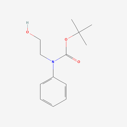 tert-butyl N-(2-hydroxyethyl)-N-phenylcarbamate (CAS: 121492-10-2) - Chemical Structure and Molecular Formula 