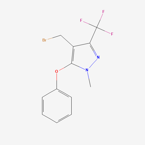 4-(bromomethyl)-1-methyl-5-phenoxy-3-(trifluoromethyl)pyrazole (CAS: 912569-72-3) - Related Chemical Product