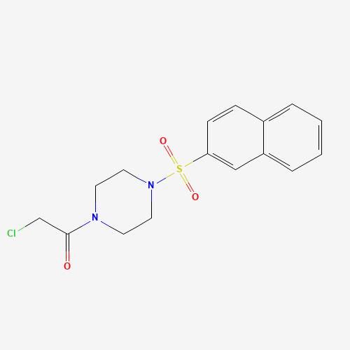 2-chloro-1-(4-naphthalen-2-ylsulfonylpiperazin-1-yl)ethanone (CAS: 565168-21-0) - Related Chemical Product