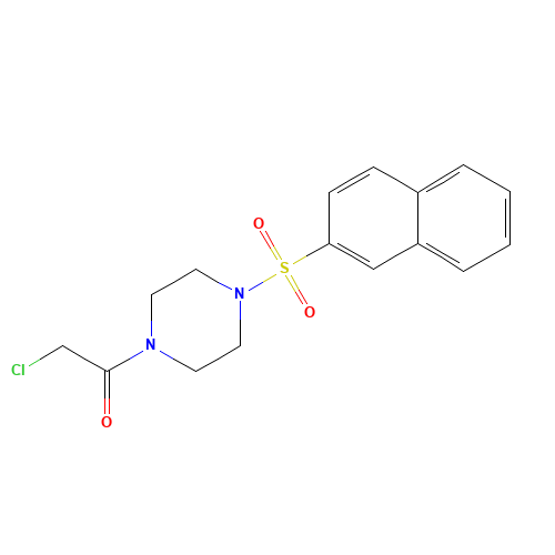 2-chloro-1-(4-naphthalen-2-ylsulfonylpiperazin-1-yl)ethanone (CAS: 565168-21-0) - Related Chemical Product