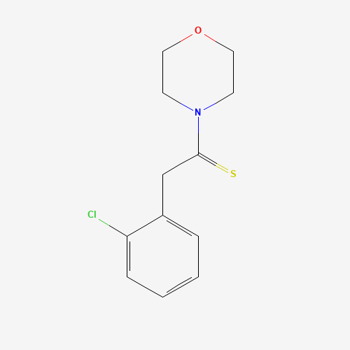 2-(2-chlorophenyl)-1-morpholin-4-ylethanethione (CAS: 159298-85-8) - Chemical Structure and Molecular Formula 