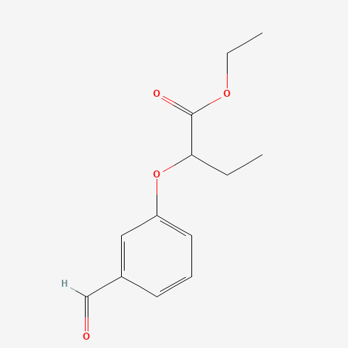 ethyl 2-(3-formylphenoxy)butanoate (CAS: 668455-57-0) - Chemical Structure and Molecular Formula 