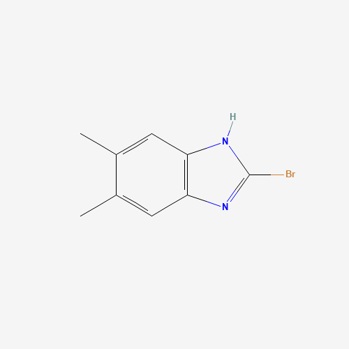 2-bromo-5,6-dimethyl-1H-benzimidazole (CAS: 1189164-12-2) - Chemical Structure and Molecular Formula 