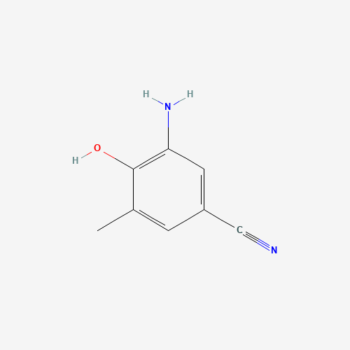 3-amino-4-hydroxy-5-methylbenzonitrile (CAS: 942215-54-5) - Chemical Structure and Molecular Formula 