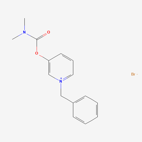 (1-benzylpyridin-1-ium-3-yl) N,N-dimethylcarbamate;bromide (CAS: 587-46-2) - Chemical Structure and Molecular Formula 