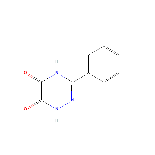 3-phenyl-1,2-dihydro-1,2,4-triazine-5,6-dione (CAS: 36993-99-4) - Chemical Structure and Molecular Formula 