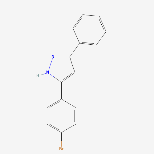 5-(4-bromophenyl)-3-phenyl-1H-pyrazole (CAS: 50603-96-8) - Chemical Structure and Molecular Formula 