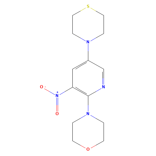 4-(3-nitro-5-thiomorpholin-4-ylpyridin-2-yl)morpholine (CAS: 1259439-02-5) - Related Chemical Product