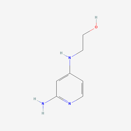 2-[(2-aminopyridin-4-yl)amino]ethanol (CAS: 1313726-75-8) - Chemical Structure and Molecular Formula 